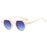 Fashion Small Irregular Square Sunglasses Women Retro Round Clear Ocean Lens Shades UV400 Men Rivets Punk Sun Glasses