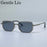 Gafas de sol rectangulares steampunk de montura pequeña clásica para hombre 2026 de marca de lujo, retro, estilo punk, para conducir, protección UV400