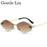 Gafas de sol hexagonales sin montura a la moda para mujer 2026, de marca de lujo, estilo Y2K Punk, sexy, para viajar, lentes de sol para mujer, gafas sin montura de rombos