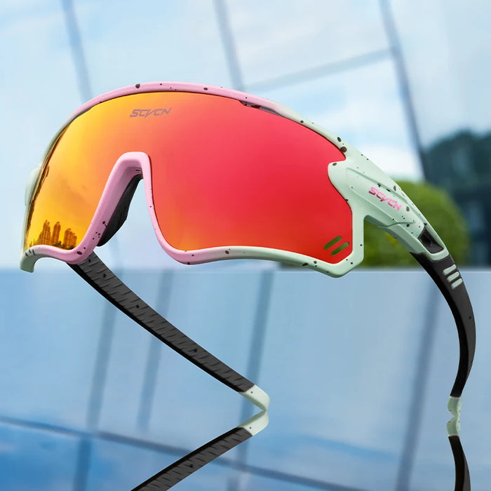 SCVCN New Cycling Glasses UV400 Polarized Bicycle Goggles Man Woman Sports Runing Skiing Riding Sunglasses MTB Bike Eyewear