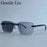 Square Rimless Punk Sunglasses Men 2026 Luxury Brand Photochromic Eyeglasses Change Color Sun Glasses For Male Eyewear Shades