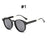 VIVIBEE Gothic Transparent Women Vintage Square Sunglasses 90s Round Sun Glasses 2026 Trending Products UV400 Men Shades