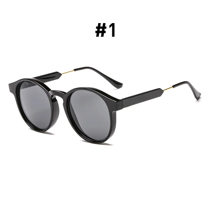VIVIBEE Gothic Transparent Women Vintage Square Sunglasses 90s Round Sun Glasses 2026 Trending Products UV400 Men Shades