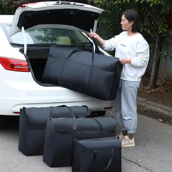 Bolsas de equipaje de mudanza impermeables extragrandes, bolsa de lavandería, bolsa de compras, bolsa de viaje plegable, organizador de edredones de gran capacidad