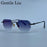 Gafas de sol cuadradas sin montura para hombre 2026, de lujo, de diseñador, modernas, de polígono, con montura de metal, gafas de sol Y2K, punk, sin montura, Hip Hop