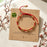 Handmade Red Rope Braided Bracelets Petal Shape Copper Beads Cluster Bangles for Women Men Friendship Couple Lucky Jewelry Gift