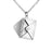 Portable Envelope Locket Necklace Confession Love You Stainless Steel Love Letter Envelope Pendant Engraved Pendant Jewelry