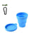 Vaso Plegable de Silicona para Exteriores con Agujero para Colgar, Vaso de Agua Portátil Creativo para Viajes, Lavado, Moda, Viajes, Silicona