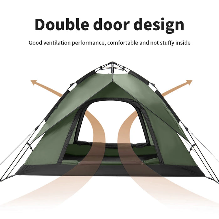 Naturehike 3-4 Person Tent Ultralight Waterproof Automatic Tent Portable 3 Season Backpacking Tent Outdoor Hiking Camping Tent