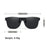 VIVIBEE Square Non Polarized Flip Up Clip On Sunglasses Dark Anti Glare Lens UV400 See Digital Screen Car Driving Sun Glasses