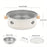 Mini Parrilla Portátil de Acero Inoxidable para Barbacoa con Rejilla, Barbacoa Desmontable de Carbón para Uso Doméstico