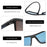 Gafas de sol polarizadas ZENOTTIC para hombre, ligeras, con montura TR90, protección UV400, cuadradas, para exteriores, viajes y conducción