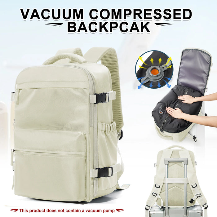 Sac à dos de voyage cabine avion Ryanair, sac à dos de compression sous vide, sac à dos pour hommes et femmes, sacoche pour ordinateur portable, sac à main