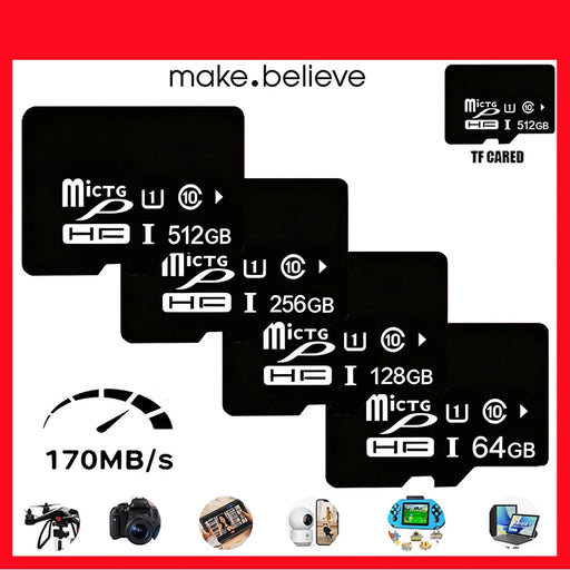 Tarjeta de memoria Mini SD de alta velocidad portátil Micro TF Tarjeta de 16g/32g/64g/128g para CÁMARA CCTV