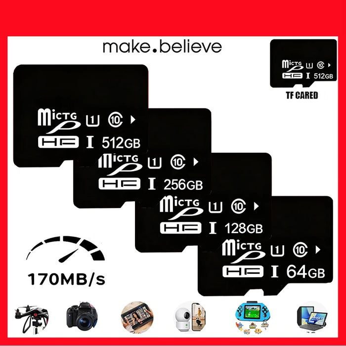 Portable High Speed Micro TF Card Mini SD Memory Card 16g/32g/64g/128g CCTV CAMERA