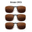 VIVIBEE Lunettes de soleil à clip unisexe pour homme polarisées, pour femme, pour la vision nocturne, la pêche, UV400, pour l l'extérieur