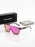 VIOLA MAG Fashion Color Film Square Glasses, Integrated Design, Fashionable for Daily Leisure Outing, Comes with Glasses Bag
