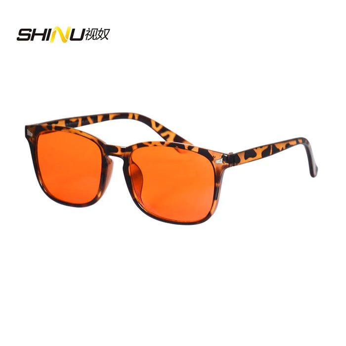 Red Lens 100% blue light Blocking Glasses, Orange Lens Anti fatigue Glasses Fashion Glasses Women Man Computer Gaming Glasses