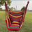 Portable 2-in-1 Hammock Chair Durable Striped Fabric Comfortable Hanging Lounger Camping Essential