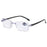 1PC New Diamond-cut Bifocal Progressive Reading Glasses Ultralight Rimless Men Blue Light Blocking Multifocal Eyewear +0~+4.0