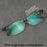 Gafas de lectura cuadradas para hombre, lentes verdes revestidas, monturas ultraligeras, patillas flexibles, gafas de lujo de marca de diseñador, regalos, medio armazón