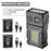 2/1Pcs Portable Flashlight Super Bright MINI USB Rechargeable LED Tail MagnetTorch with COB Emergency Light for Camping Hiking