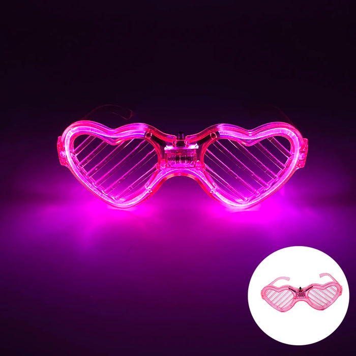 Nouvelles lunettes lumineuses LED sans fil pour festival, rave, soirée, lunettes de soleil mosaïque lumineuses néon, lunettes de club disco