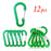 1/6/12 piezas Mosquetón de aluminio Clip Llavero Mosquetones Bloqueo Hebilla Broche Herramienta múltiple para exteriores Mochila Senderismo Pesca Gancho