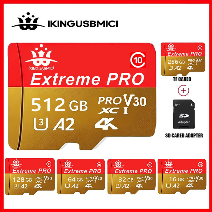Memory Card 256GB 32GB Micro SD TF 64GB U1 V10 A1 Micro SD SDCS2 100Mb Reading Speed Class 10 Flash Micro Card for Phone