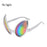 Lunettes lumineuses pour artistes de boîte de nuit Lunettes LED Fête Danse Rave Noël 6V LED Lunettes de soldat futuristes Lumières néon