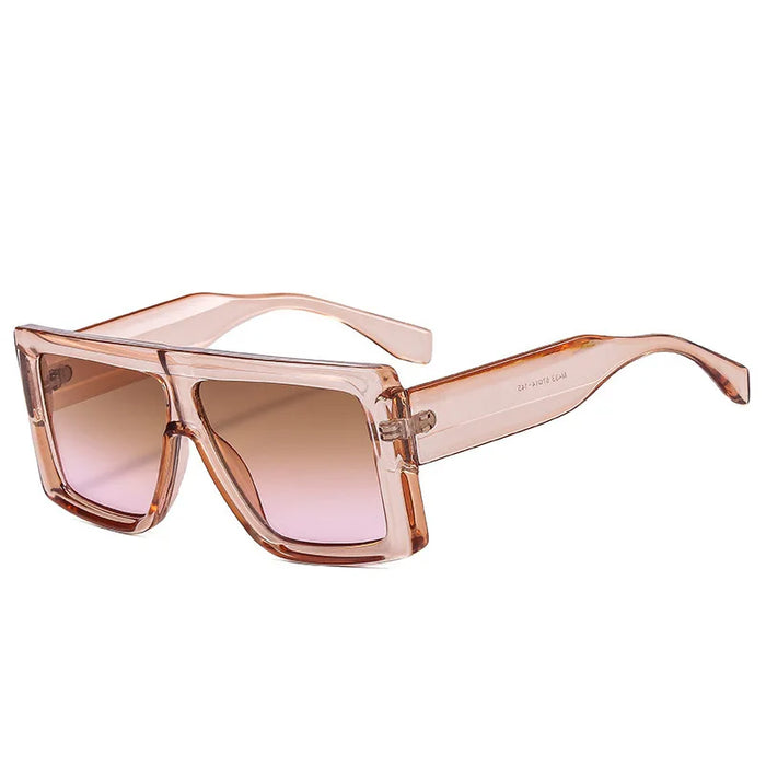 Fashion New Oversize Square Sunglasses Women Vintage Big Frame Shades Men Sun Glasses UV400 Eyewear Oculos Gafas