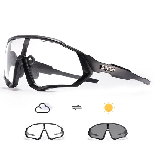 Lunettes de cyclisme SCVCN Photochromiques Sport Lunettes de soleil Hommes VTT Vélo de route Lunettes de protection