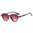 Fashion Small Irregular Square Sunglasses Women Retro Round Clear Ocean Lens Shades UV400 Men Rivets Punk Sun Glasses