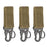 1-3 PIEZAS. Hebilla táctica colgante Molle de nailon con mosquetón, cinturón, llavero triangular para escalada al aire libre, camping, herramienta y accesorio