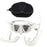 [C]Foldable Snorkel J-type Diving Mask With Camera Mount Tempered Glass Freediving Mask Snorkeling Set