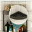 Modern 4 Tier Folding Corner Shelf Assembly Required Multifunction Storage Rack for Bathroom Kitchen Cosmetic Bath Product