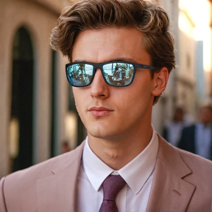 Gafas de sol polarizadas ZENOTTIC para hombre, ligeras, con montura TR90, protección UV400, cuadradas, para exteriores, viajes y conducción