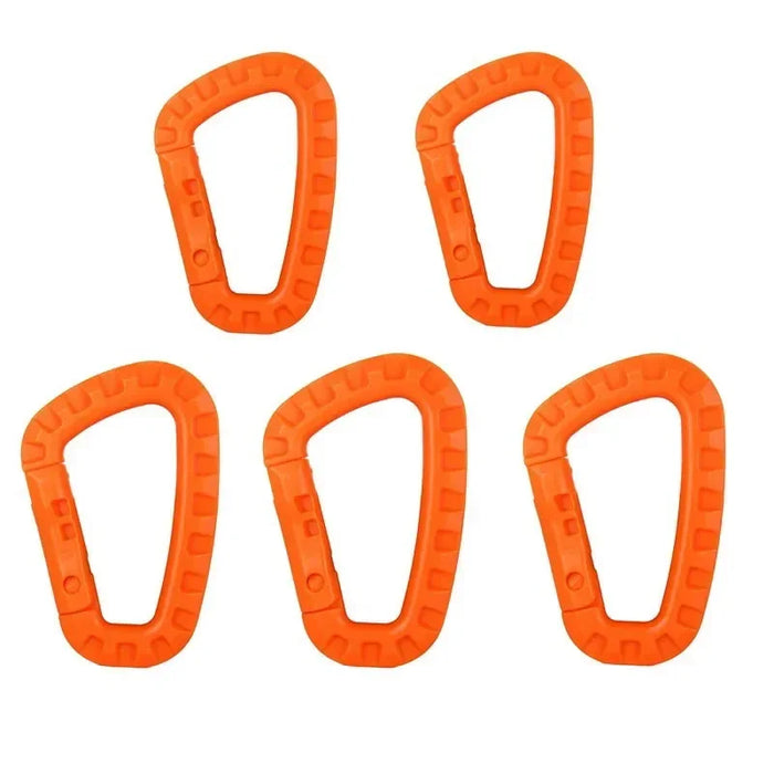 1-10Pcs Clips Mosquetón Táctico Militar Accesorios Hebilla D-Ring Mosquetón Montañismo Mochila Colgante Llave Gadget Exterior