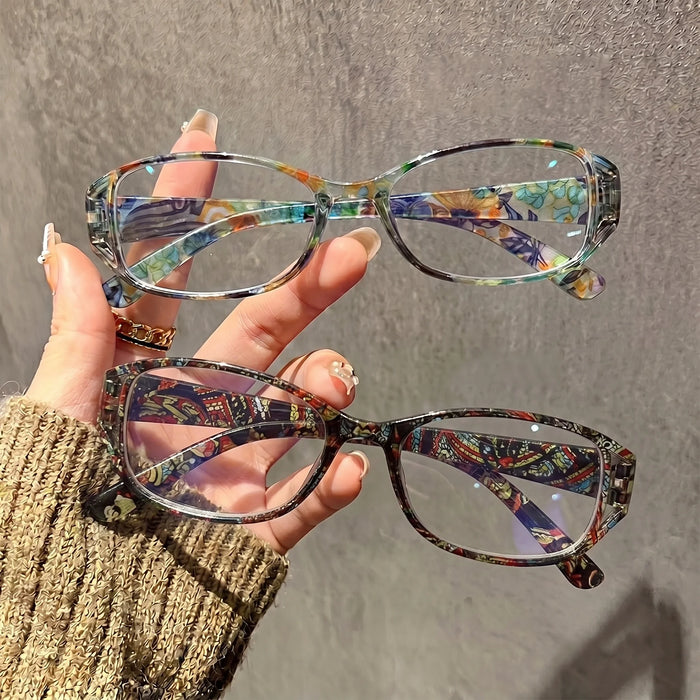Set de 3 Gafas de Lectura Retro con Montura Pequeña y Filtro de Luz Azul, Ideal para Lectura Diaria, un Gran Regalo para Mayores