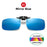 VIVIBEE Classic Flip Up Clip on Sunglasses Fishing Men Square Polarized Lens Night Vision Driving UV400 Women Glasses