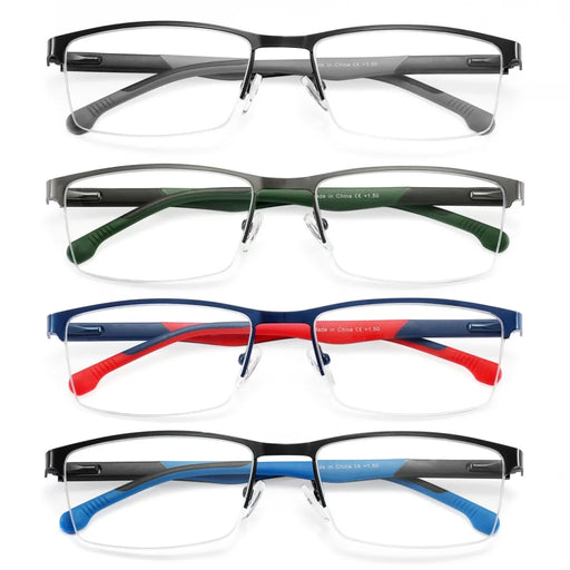 2025 NOUVEAUTÉ Lunettes de lecture anti-lumière bleue pour hommes et femmes, monture métallique, loupe, lentille presbytie, lunettes de vue +0.75~3.0