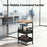 Movable and Rotatable Universal Wheels with Desktop Storage Rack - Multi-Functional Rolling Storage Cart