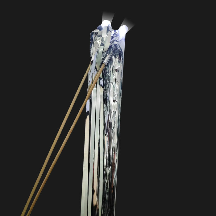 10PCS Light Up Wedding Sparklers LED Wedding Tassel Rain Silk Fairy Stick with Wooden Strip for Birthday Concert New Year Raves