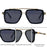 Steampunk Square Double Bridge Sunglasses Men Big 2026 Luxury Brand Designer Retro Punk Driving Sun Glasses Metal Frame Eyewear