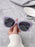 Gafas de Sol Clásicas Ojo de Gato para Mujer, Gafas de Sol Retro de Moda con Montura Gruesa para Exteriores