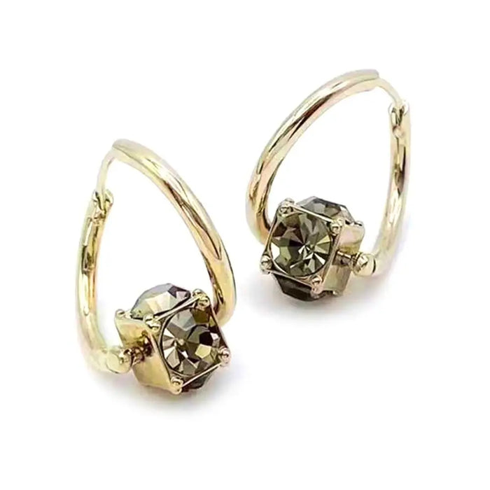 1 Pair Copper Magnetherapy Germanium Earrings Colorful Lymphvity Magnetherapy Earring Luxury Weight Loss Earring Women