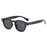 Fashion Retro Round Sunglasses Women Rivets Decoration Men Shades UV400 Punk Leopard Sun Glasses