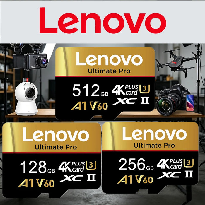 Shockproof Lenovo 512GB Micro TF SD TF Cards SD Cards Memory Card 256GB 32GB U1 for Camera/Nintendo Switch/Gaming