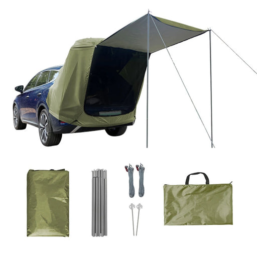 Tienda de campaña trasera para coche para camping y picnic, tienda extensible para maletero con toldo, resistente al sol y a la lluvia