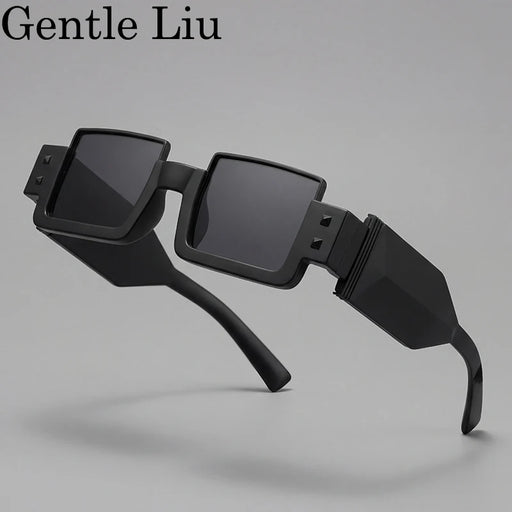 Gafas de sol cuadradas góticas Steampunk para hombre 2026, marca de lujo, clásicas, Y2K, Punk, para conducir, lentes de sol masculinas, gafas vintage
